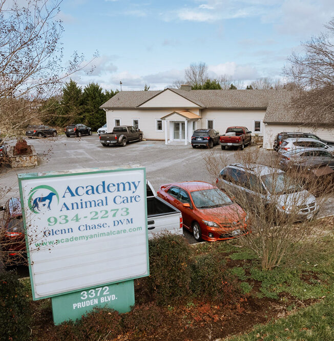 Exterior of Academy Animal Care Building