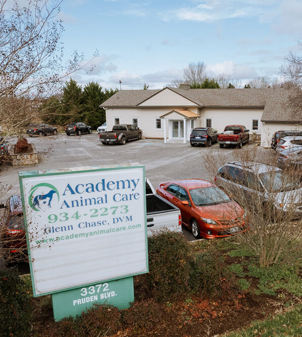 Exterior of Academy Animal Care Building